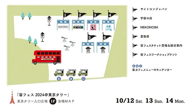 東京タワー入口広場MAP